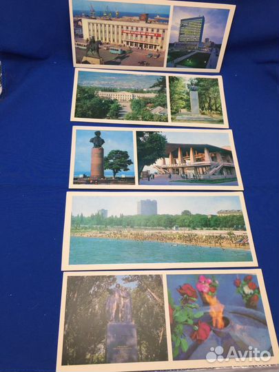 Махачкала редкий набор ретро открыток 1980 г