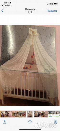 Кроватка и балдахин