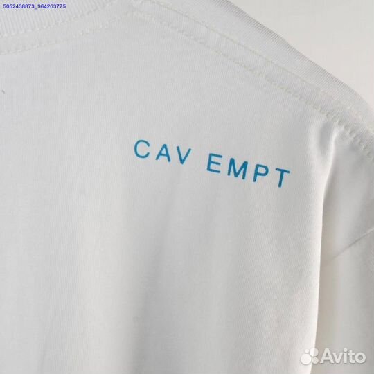 Футболка cav empt белая оверсайз