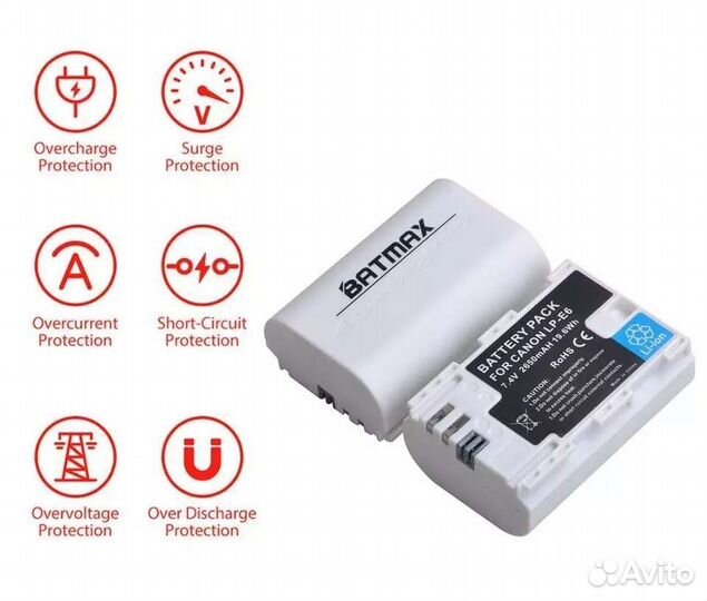 Аккумуляторы для Canon, Nikon, Sony