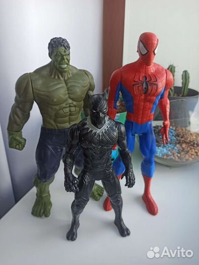 Человек паук, Халк, Чёрная пантера, Железный чел