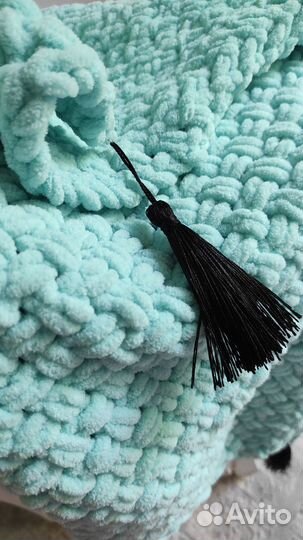 Мятный плед