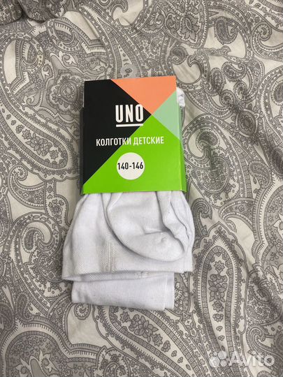 Колготы белые 140-146