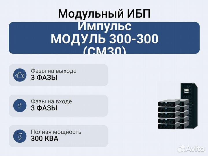Модульный ибп Импульс модуль 300-300 (см30)