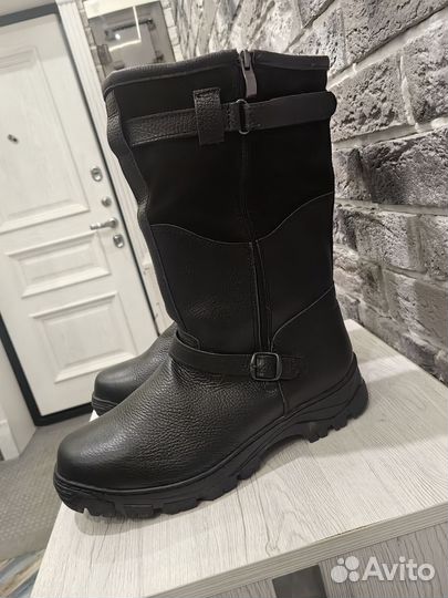 Монголки мужские, сапоги натуральный мех