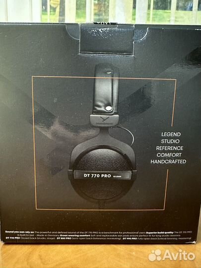 Наушники beyerdynamic dt 770 pro 80 ohm