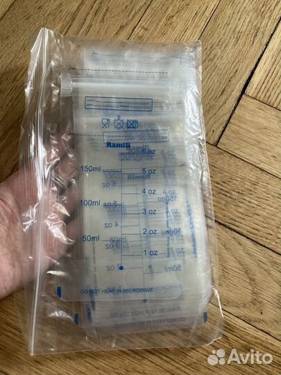 Пакеты для заморозки грудного молока Ramili