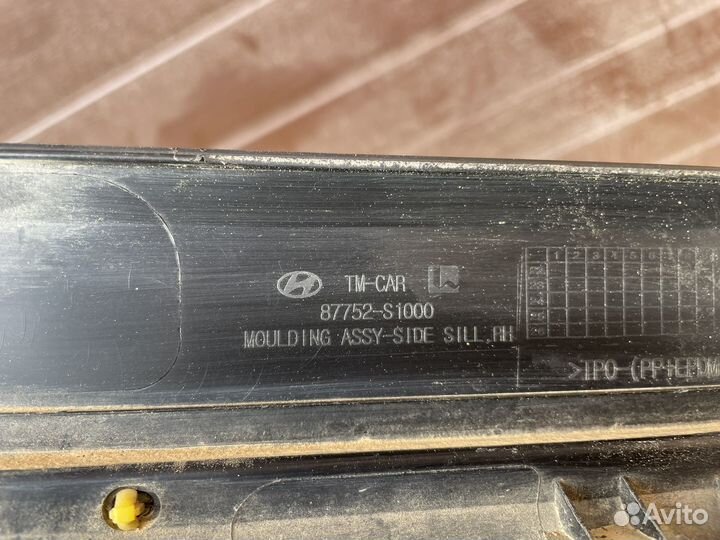 Правый порог Hyundai Santa Fe 4 TM