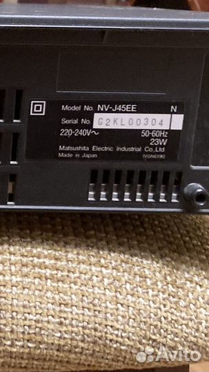 Видеомагнитофон panasonic nv-J45EE