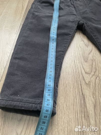 Zara джинсы утепленные 98 вельвет