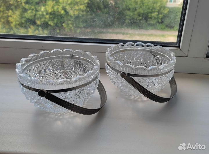 Предметы сервировки хрустальные