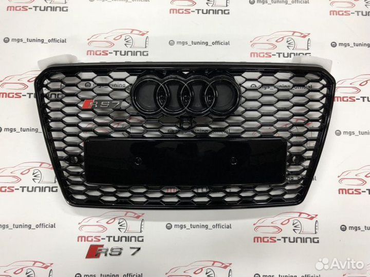 Решетка на Audi A7 10-14 гг. в стиле RS7 дизайн 4