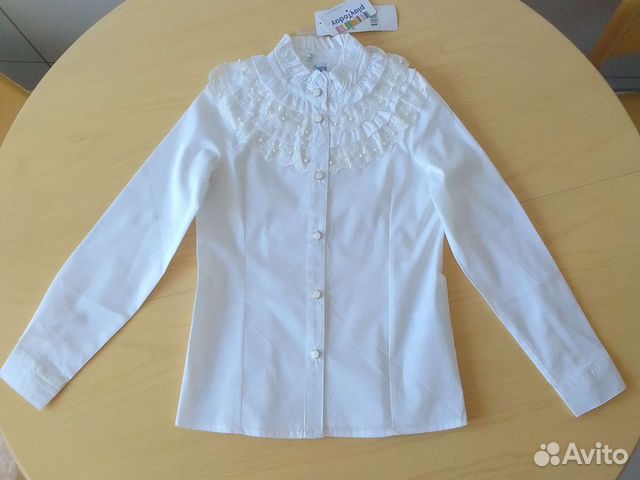 Для школы новые блузки, р. 122- 128 -134