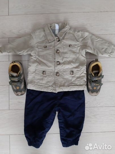 Костюм (куртка+комбинезон) для мальчика 9-12 месяц
