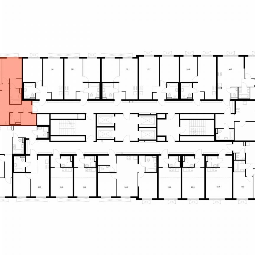 2-к. квартира, 62,5 м², 3/24 эт.