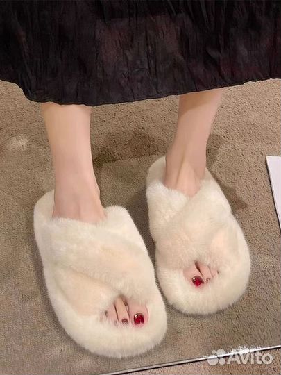 Тапочки женские меховые