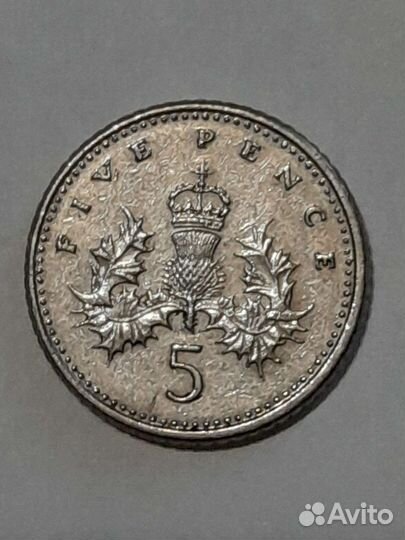 5 pence 1990