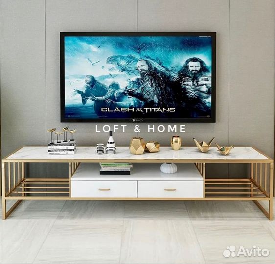 Тумба под телевизор лофт