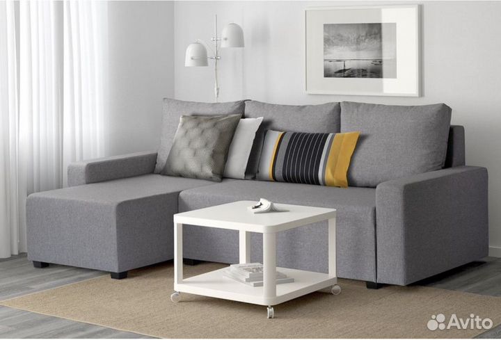 Новый Угловой диван икеа гиммарп серый и беж