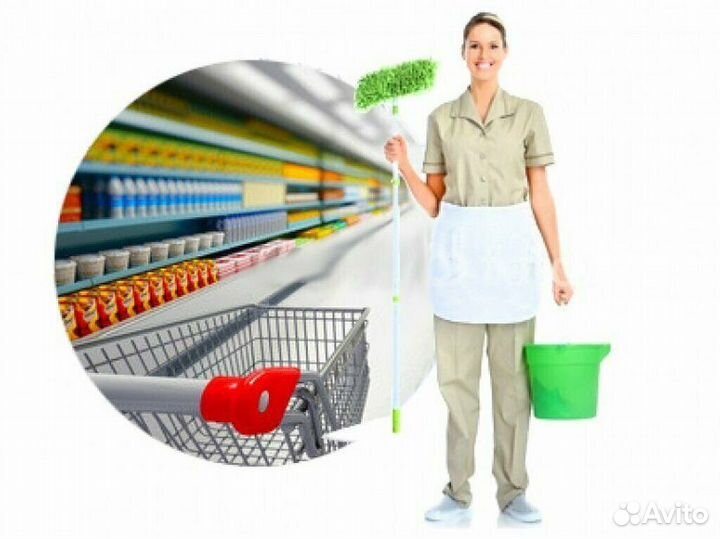 Уборщик в магазин продуктов на полный день