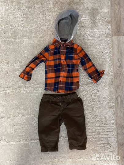 Рубашка джинсы мальчик