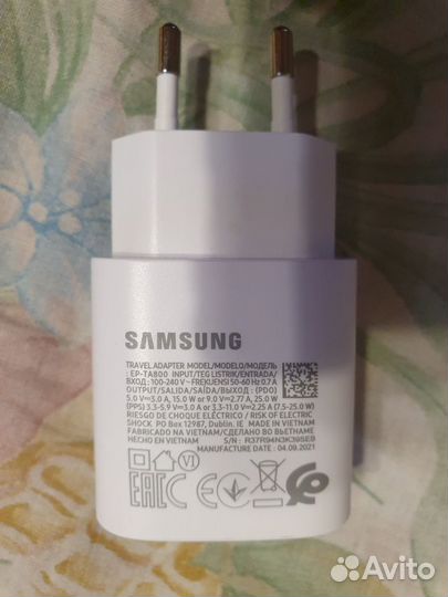 Адаптер Samsung 15w 25w