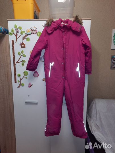 Зимний комбинезон для девочки рост 140
