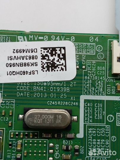 Плата T-Con BN41-01939B телевизора Samsung UE46F80