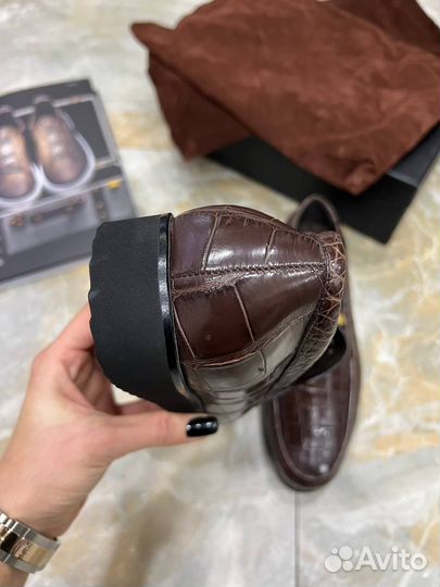 Лоферы Stefano Ricci из кожи крокодила