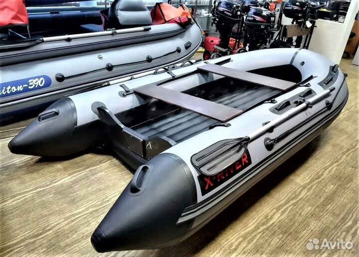 Лодка пвх X-River Grace 360 нднд темно-серая