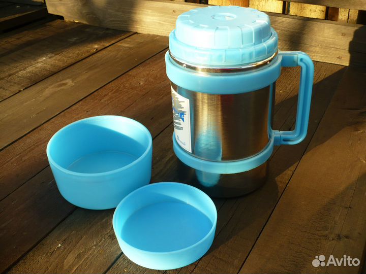 Термос вакуумный с широким горлом 1,5 л