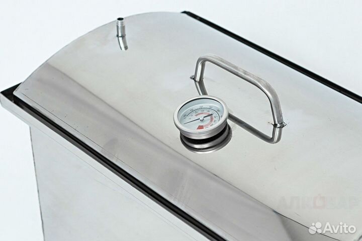 Коптильня с гидрозатвором средняя нерж. сталь