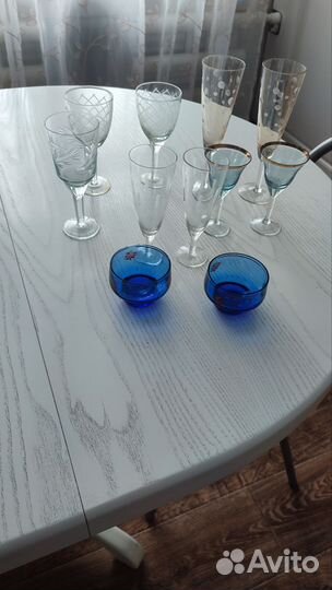 Фужеры бокалы цветное стекло СССР