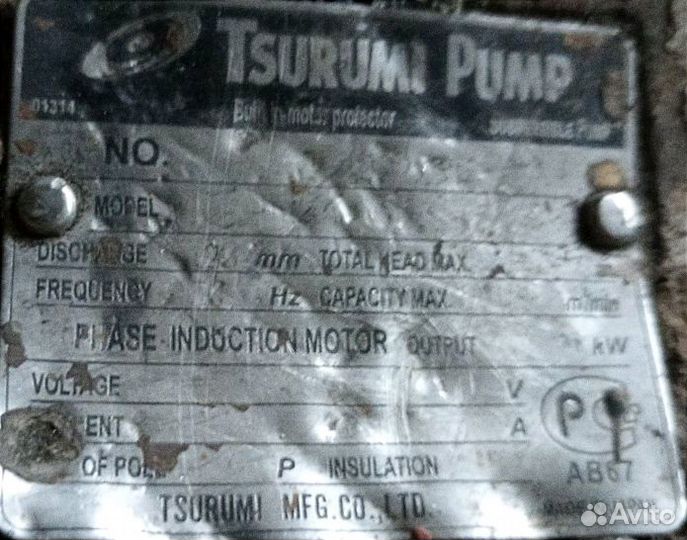 Шламовый насос tsurumi GPN415
