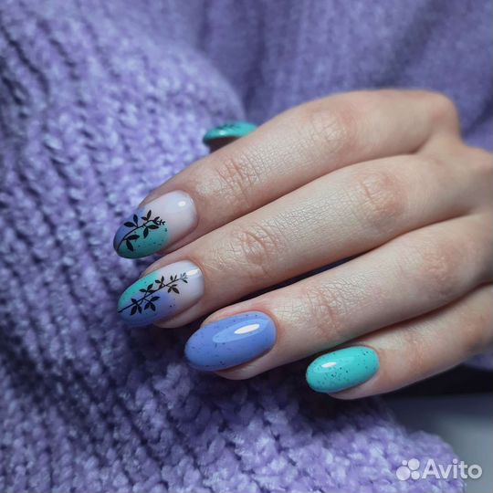 Маникюр с укреплением гелем и покрытием гель-лак