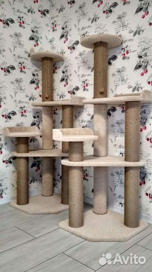 Когтеточки, лежаки, домики для кошек