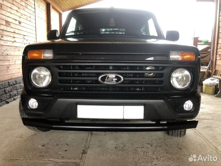 Защита переднего бампера Нива ваз 21214