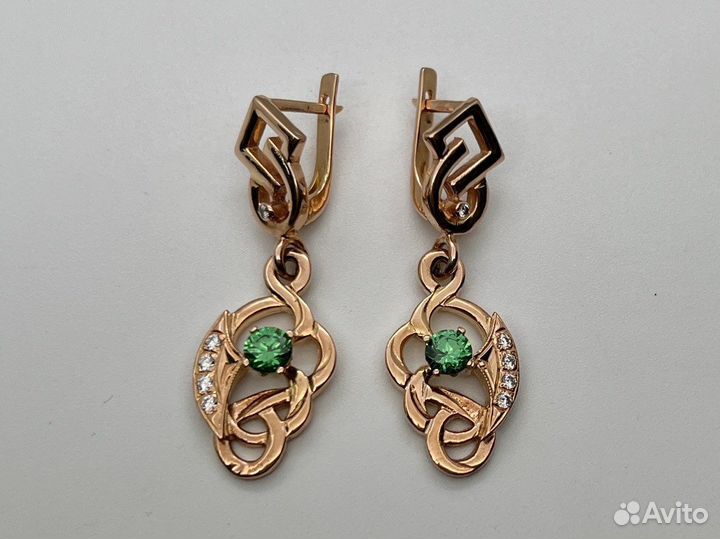 Золотые серьги 585 пробы