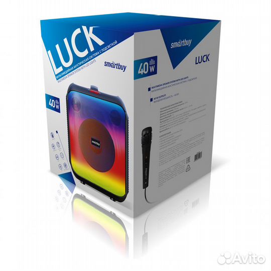 Портативная Bluetooth-колонка luck, 40Вт, USB, TF