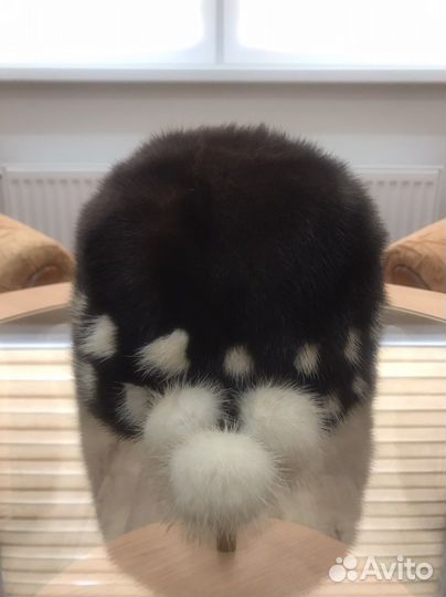 Шапка норковая женская
