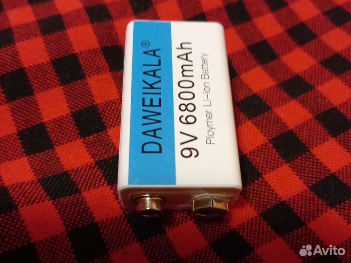 Аккумулятор крона 9v с USB type-c входом 1200 мАч