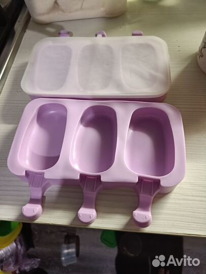 Силиконовые формы для эскимо, 2 шт