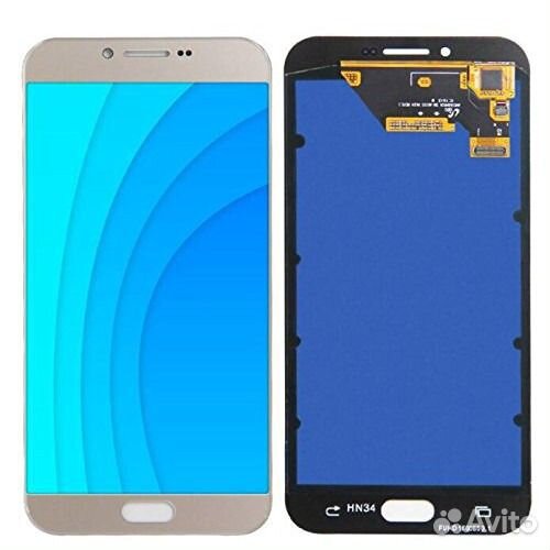 Дисплей Айсотка для Samsung Galaxy A8 розовый Oem