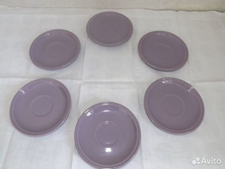 Кофейные чашки с блюдцами 6 шт