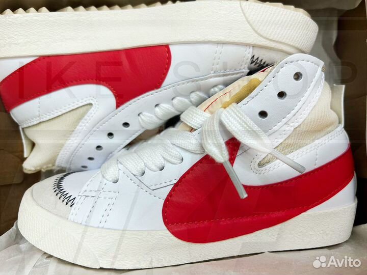 Кеды Nike Blazer Mid 77 Jumbo White Red