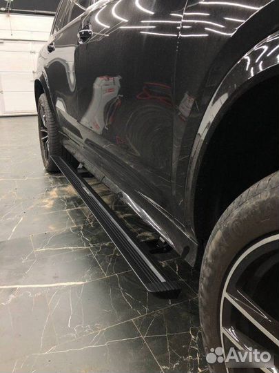 Выдвижные электро пороги Mercedes GLS X167 глс