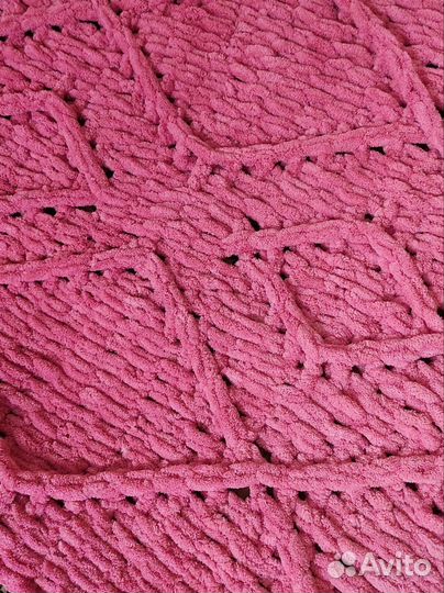 Плед Подушка Комплект детский Пряжа Пуффи