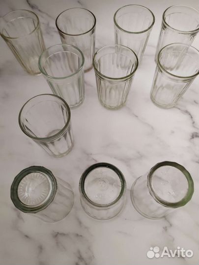 Стаканы граненные 11 штук