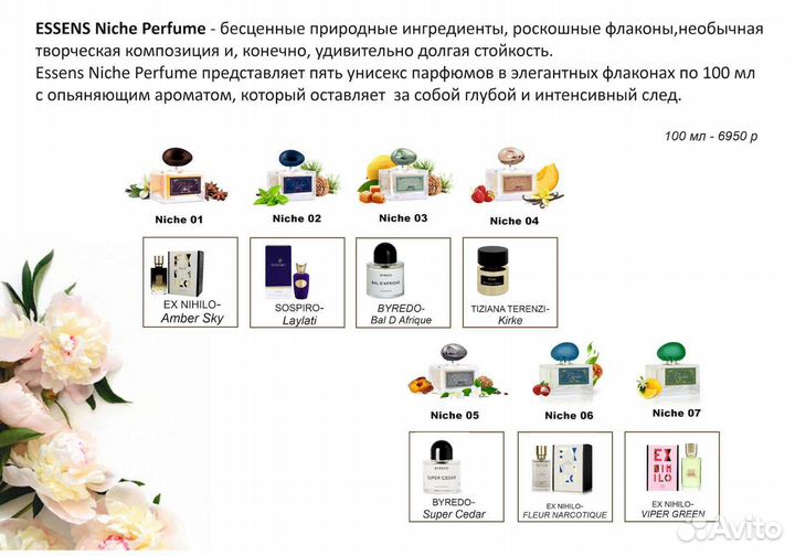 Продаю духи фирмы Essens