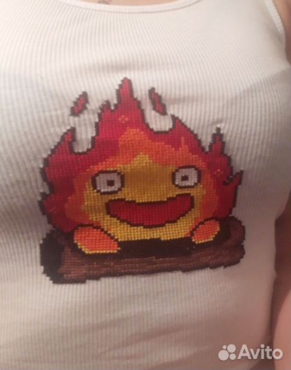 Ручная вышивка крестиком на одежде